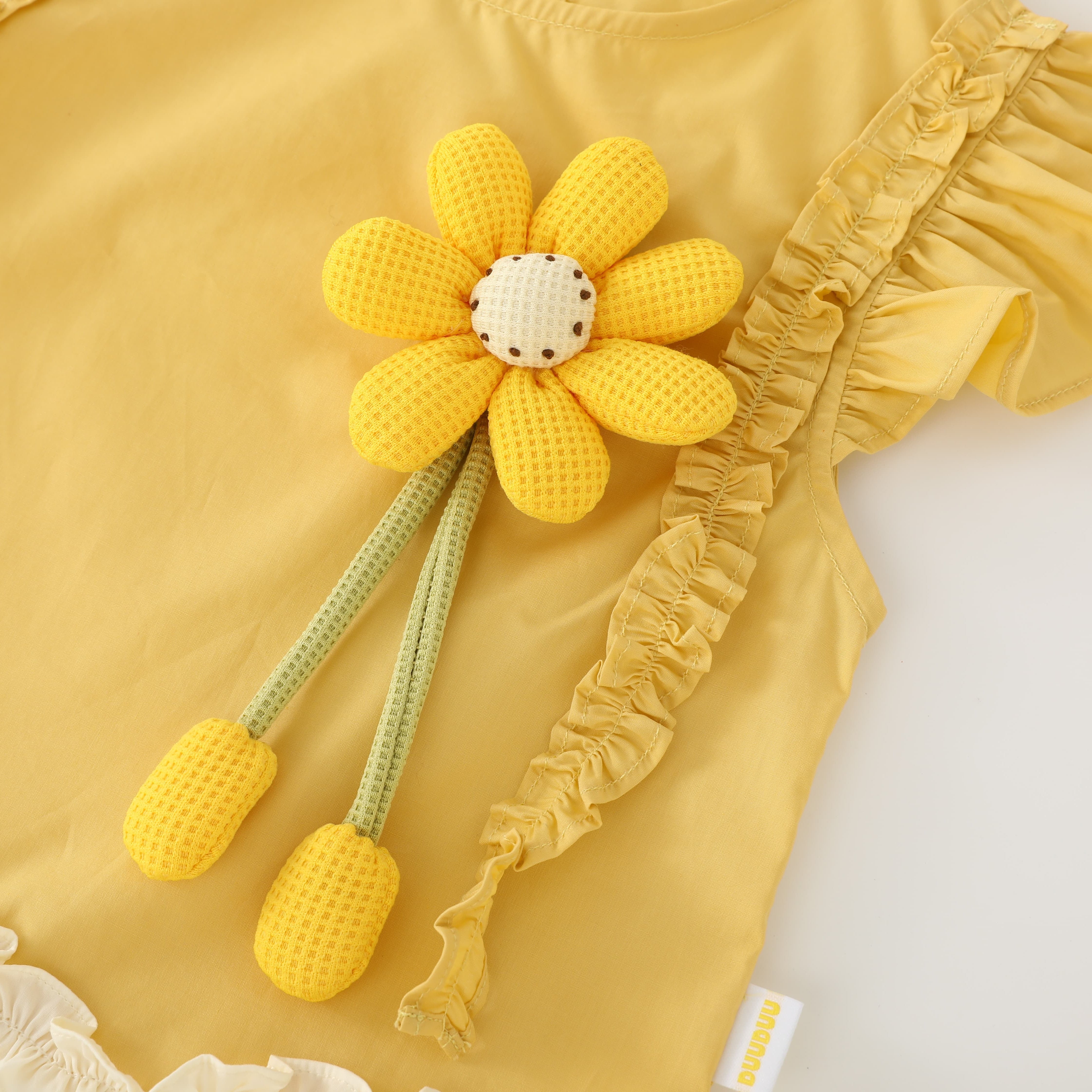 Little Yellow Flower Dress Girl