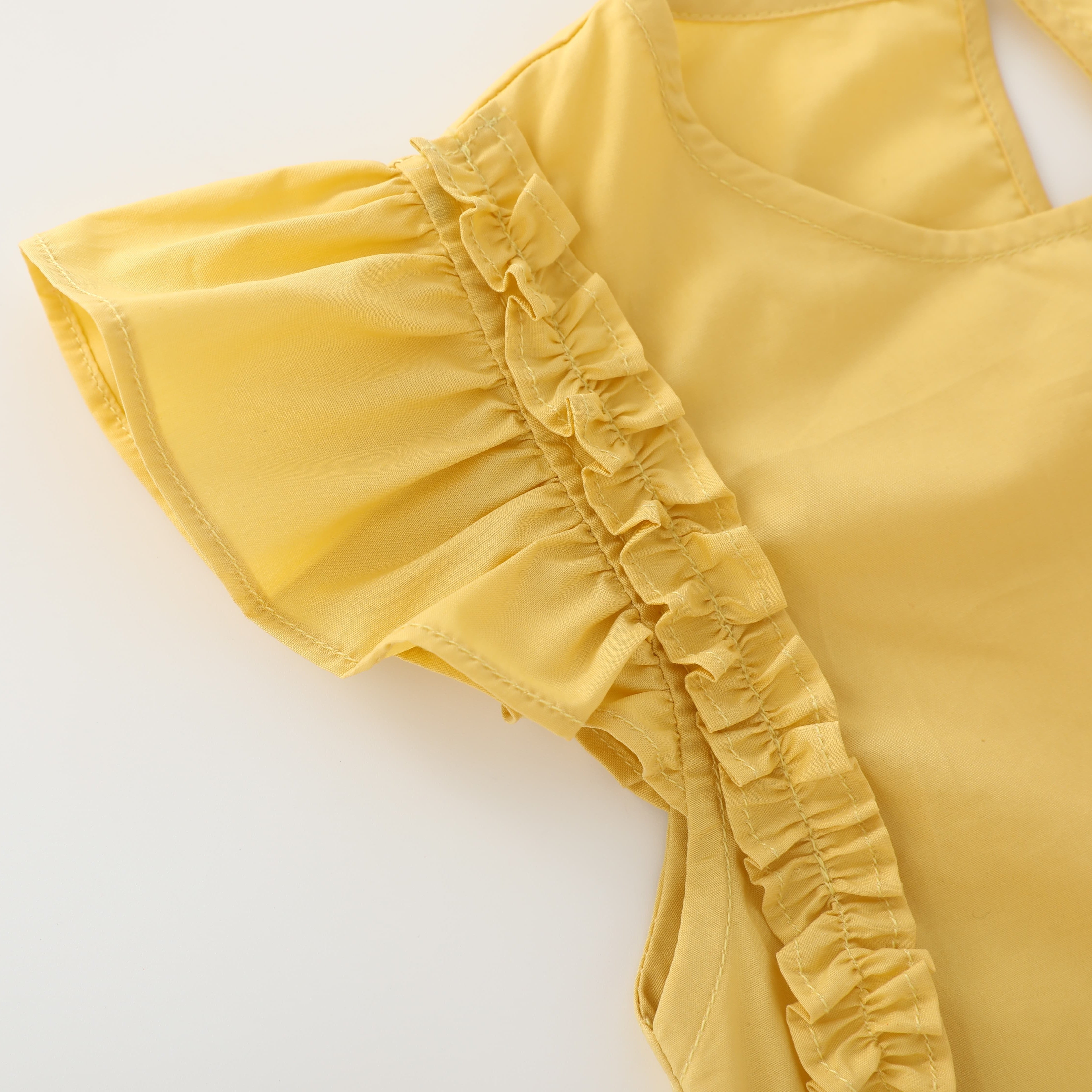 Little Yellow Flower Dress Girl