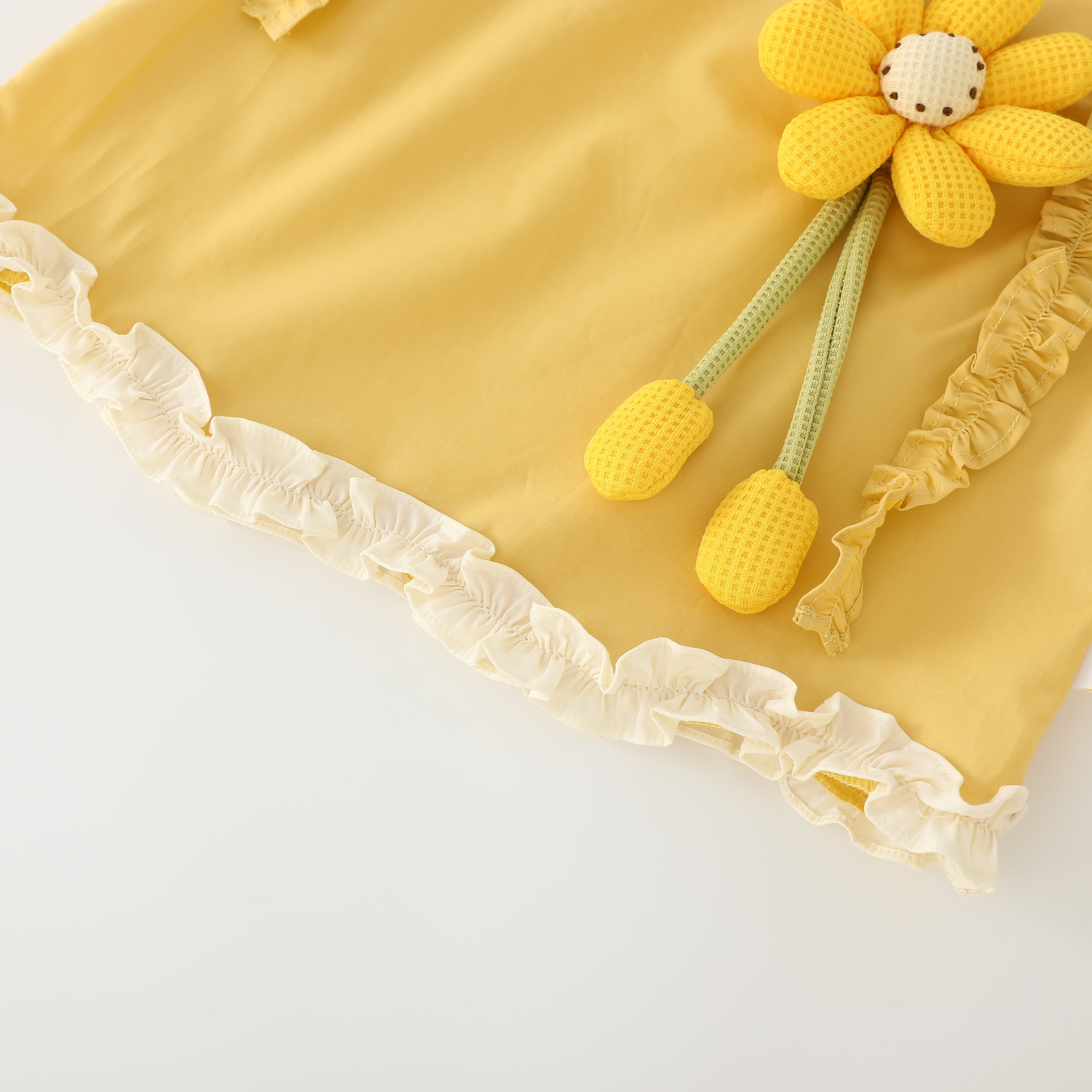 Little Yellow Flower Dress Girl