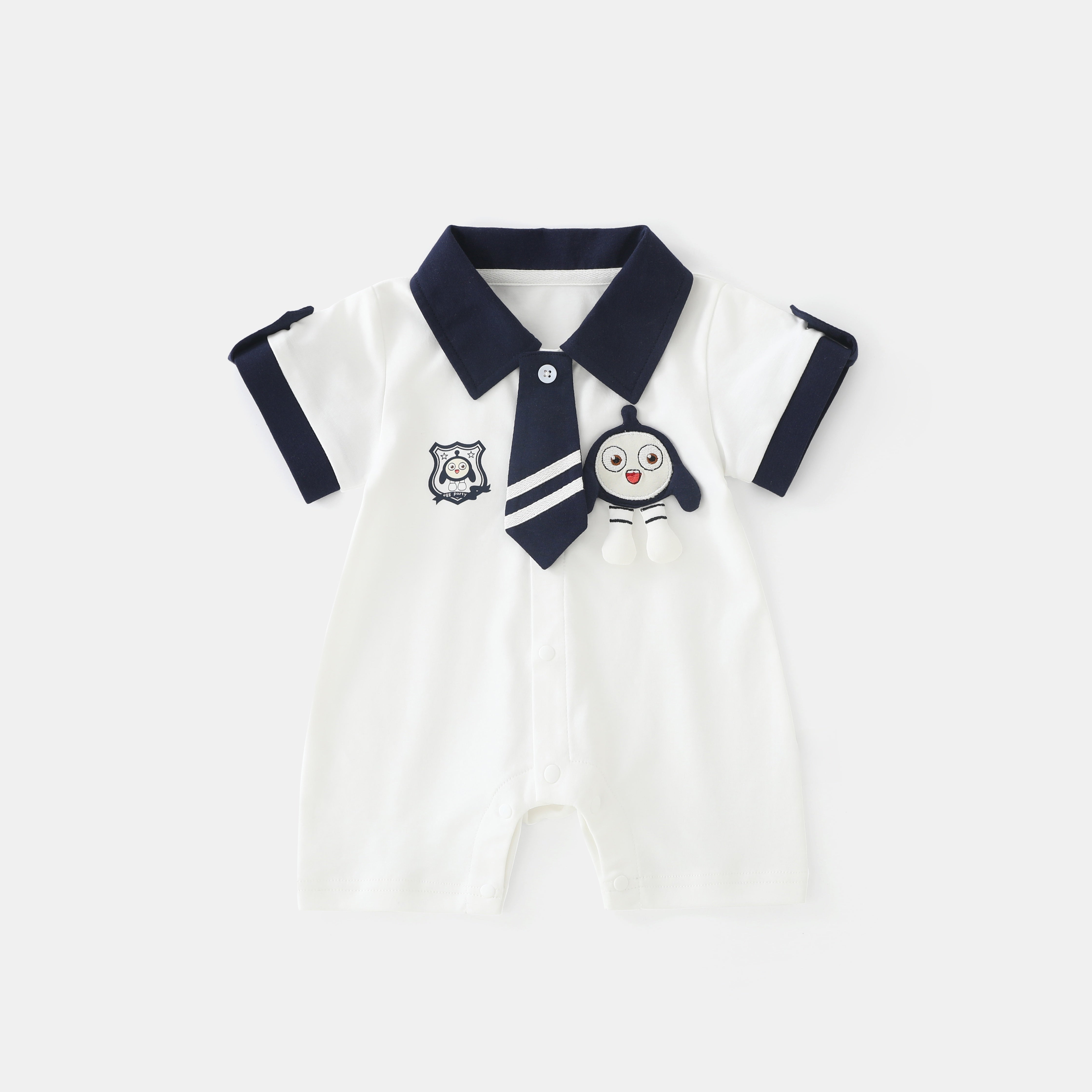 Egg Tie Polo Jumpsuit Boy