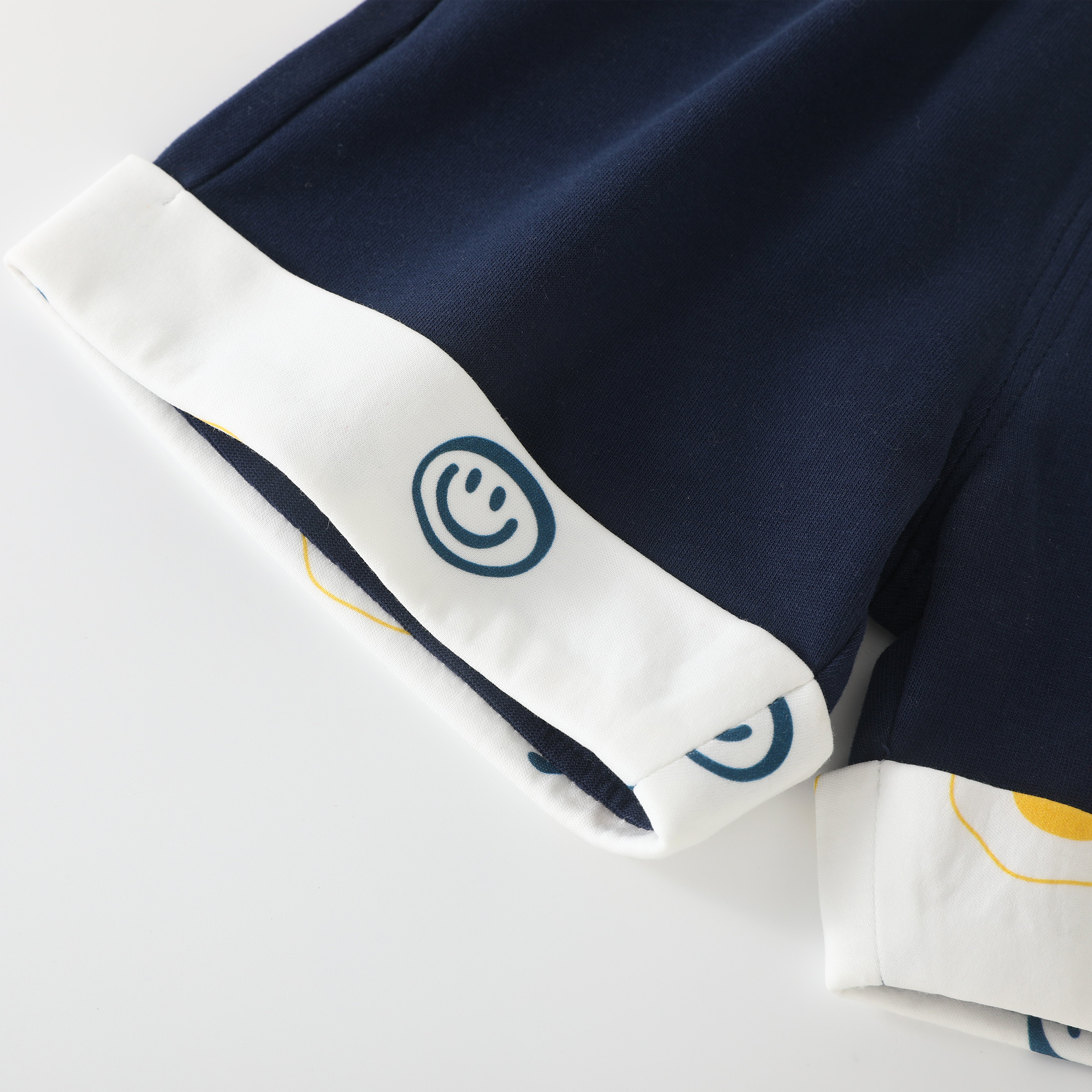 Smiling Fried Egg Short Sleeve Suit Boy