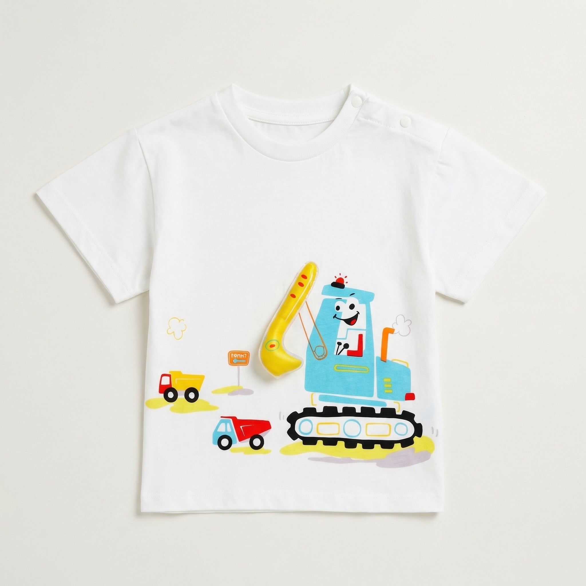 Playful Graphic T-shirt Suit Blue Boy