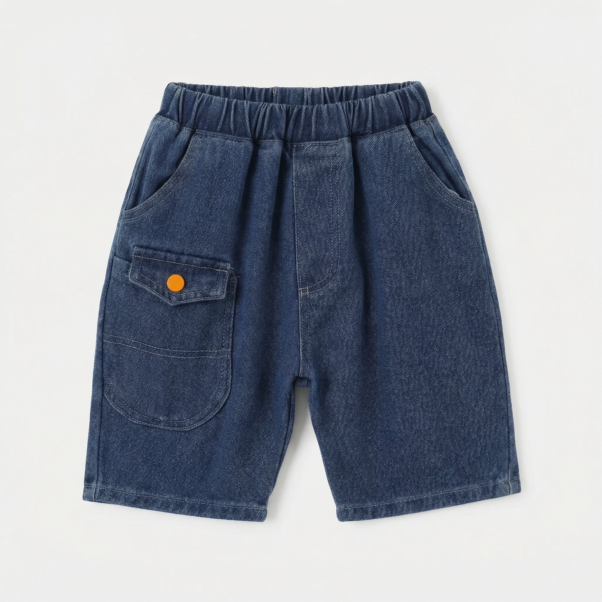Oval Pocket Denim Shorts Denim Boy