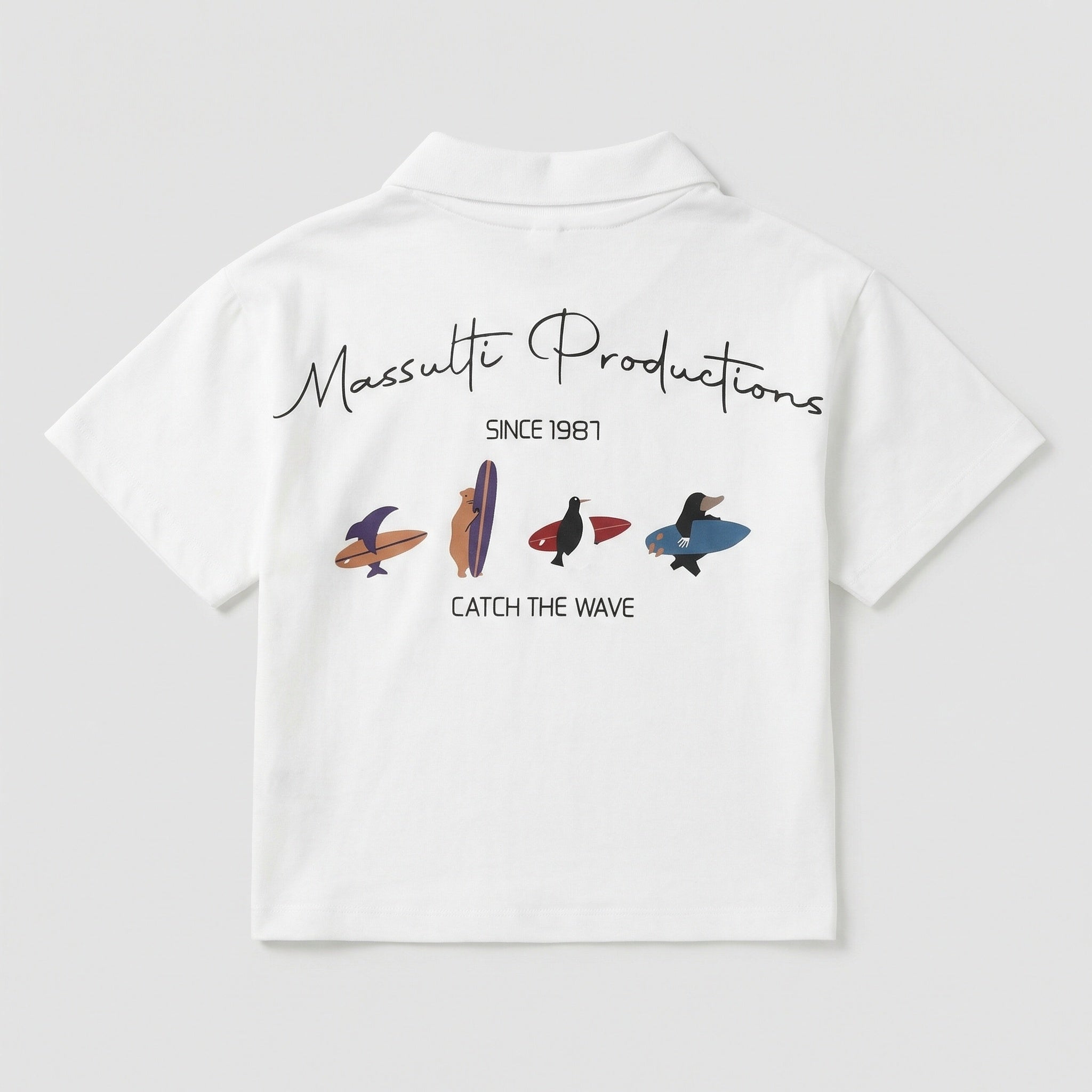 Surf Print Polo Suit Boy