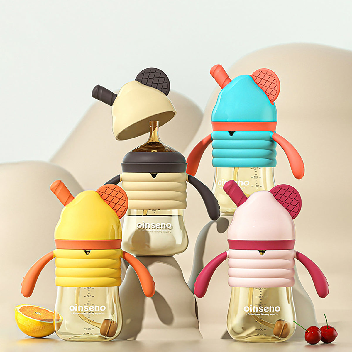 240ml Shatterproof and Easy-to-Clean Straw Cup