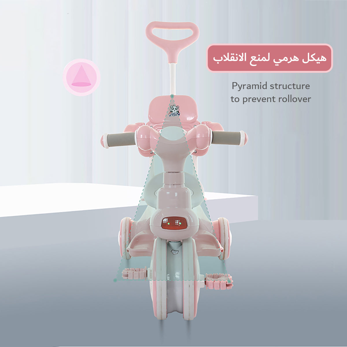 Tricycle Stroller with Guardrail