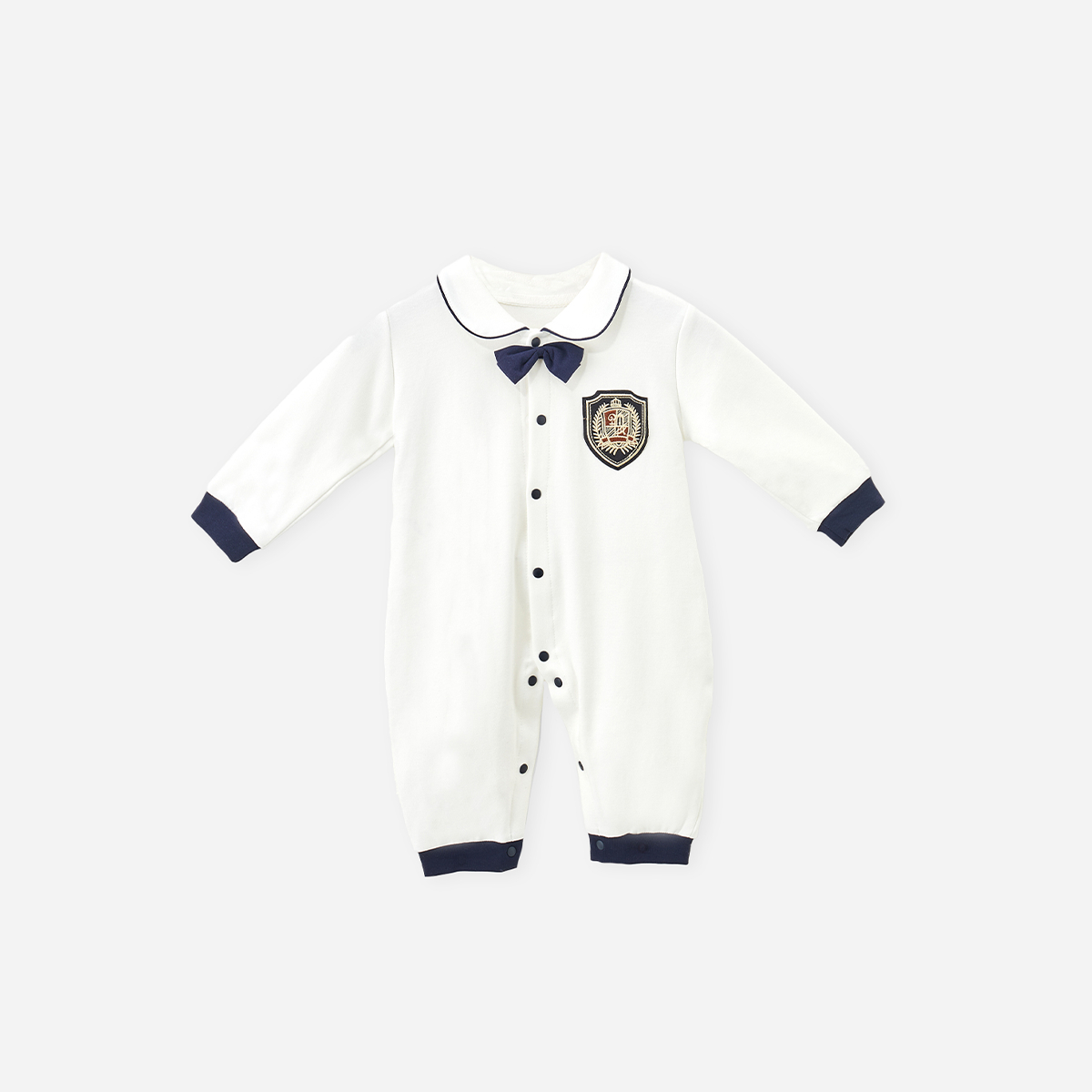 0-12 Months Preppy Style Romper