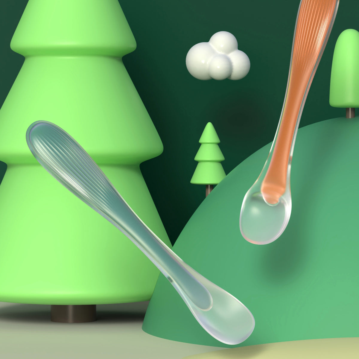 Dual-purpose Silicone Spoon Set