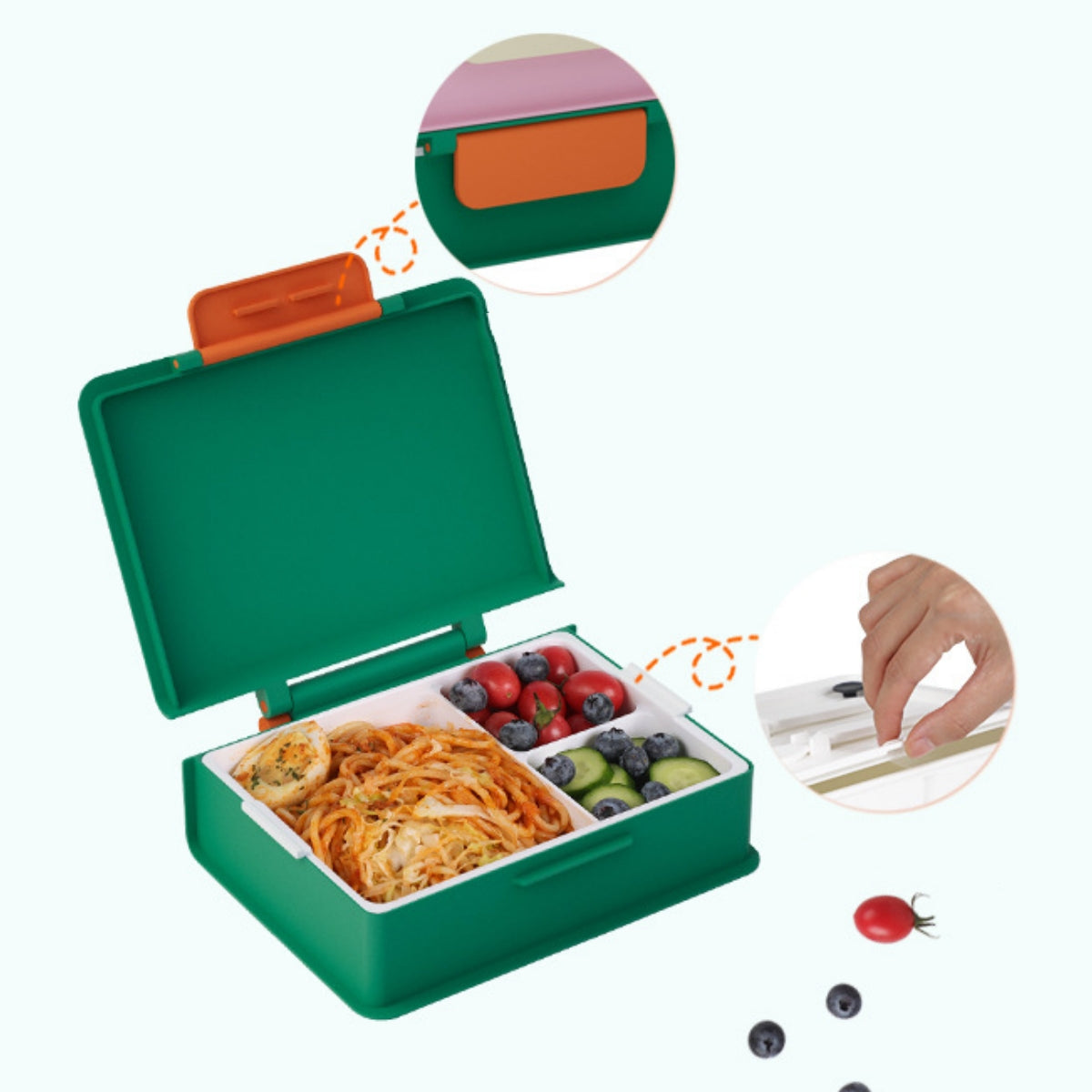 Lunch Simple Square Insulated Bento Box