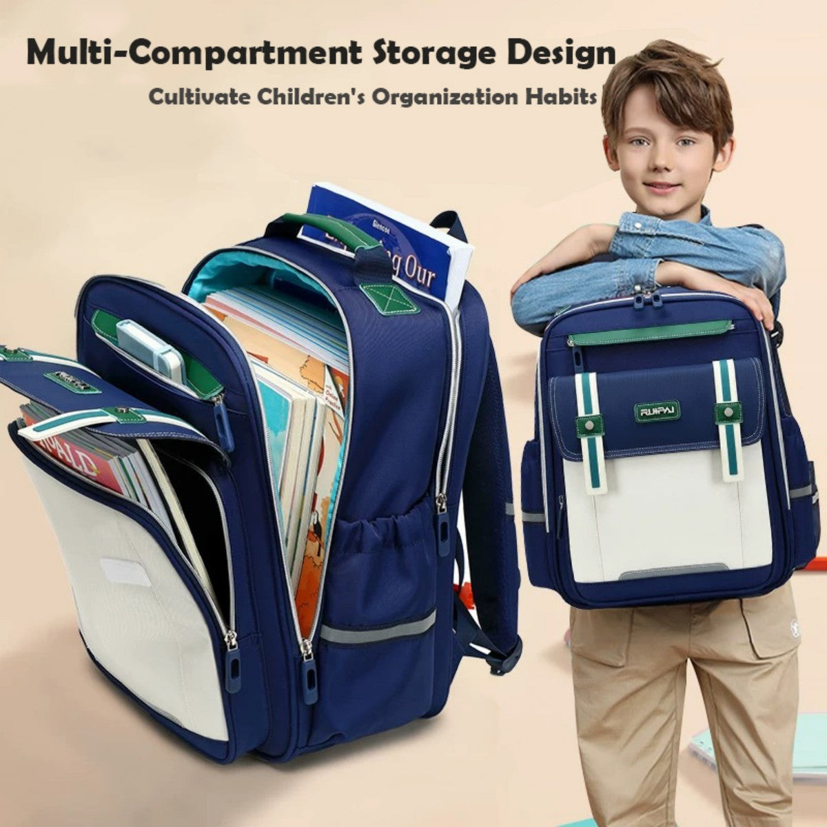 Large-Capacity Anti-Collapse Stress-Relief Backpack