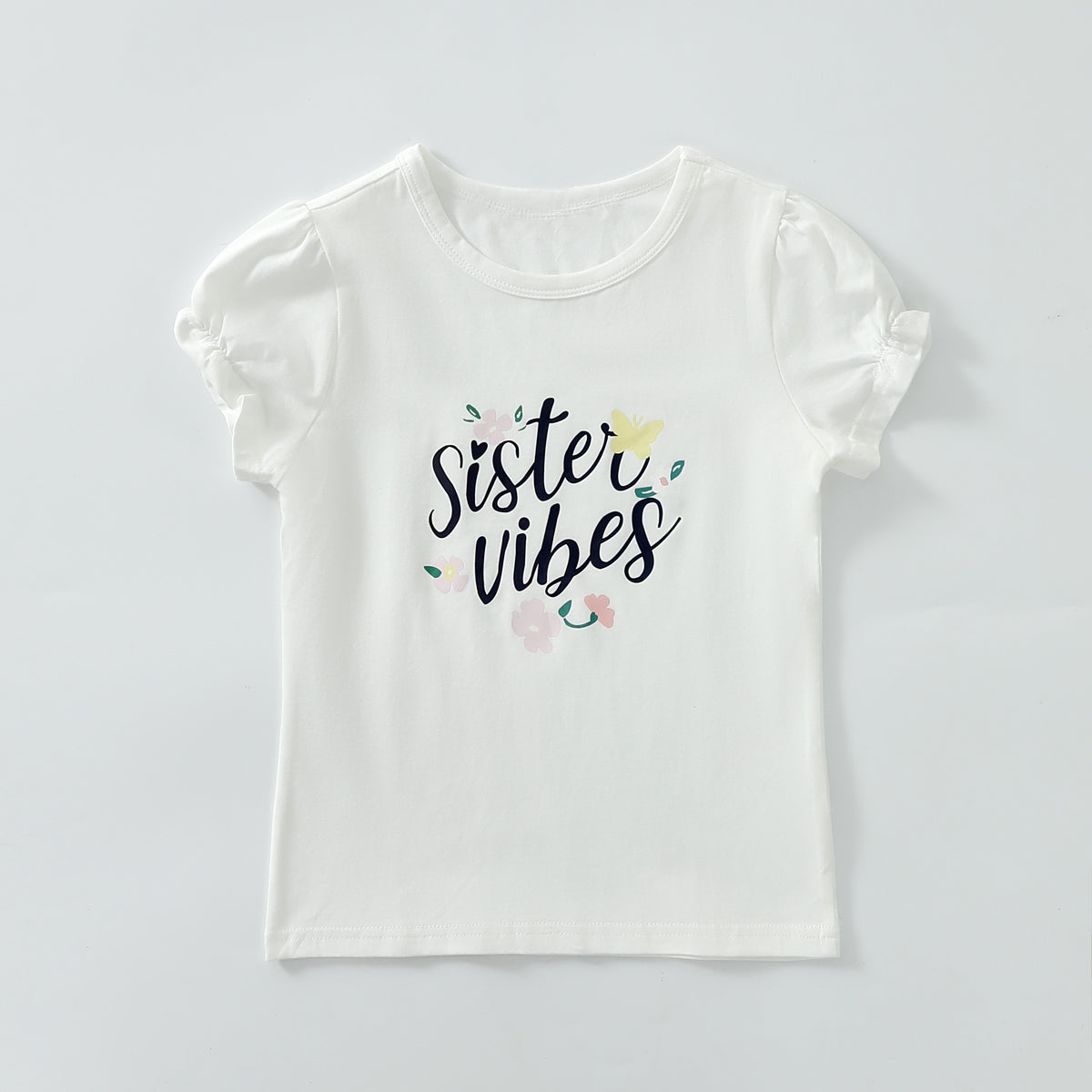 Lettering floral T-shirt