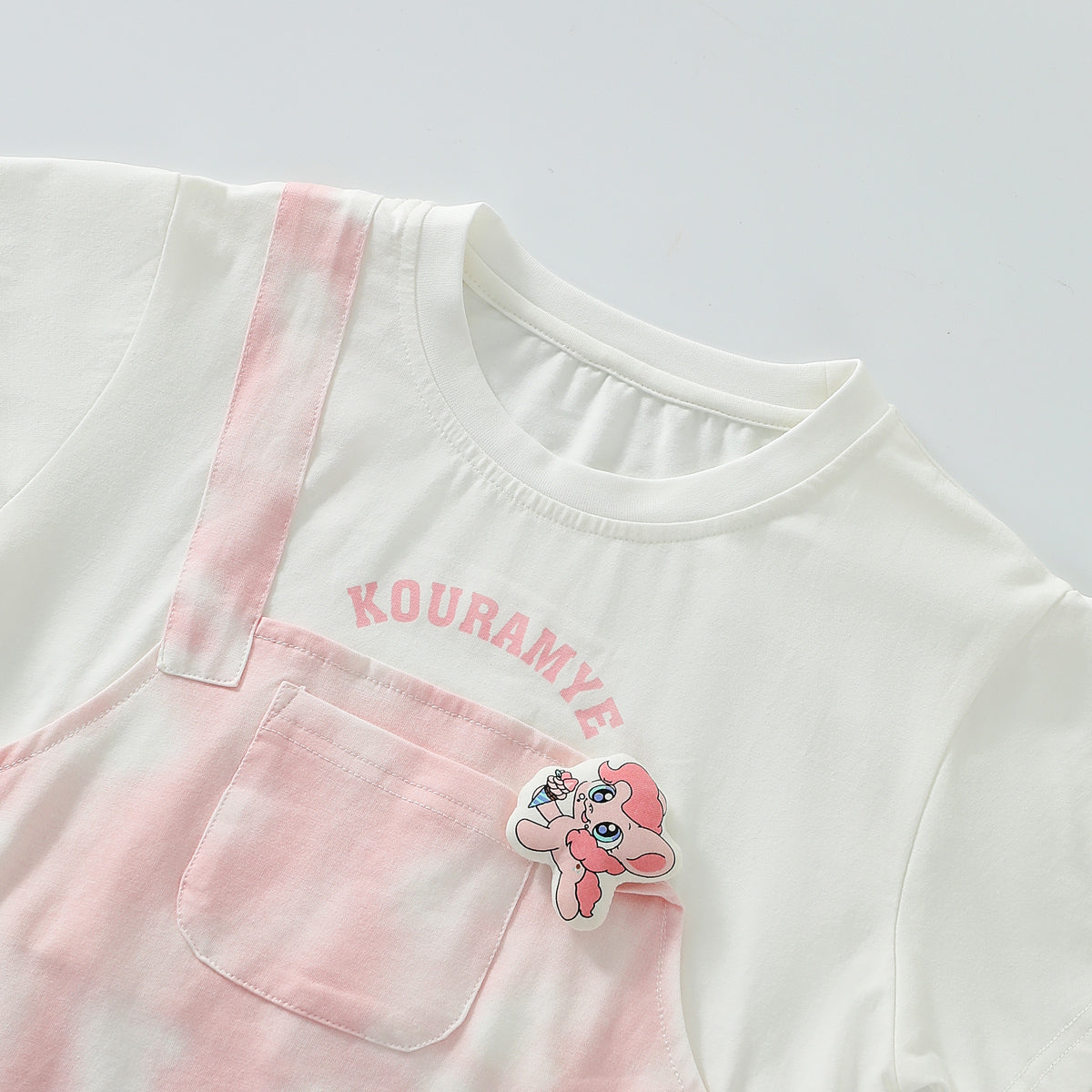 Cartoon Round Neck T-shirt Dress