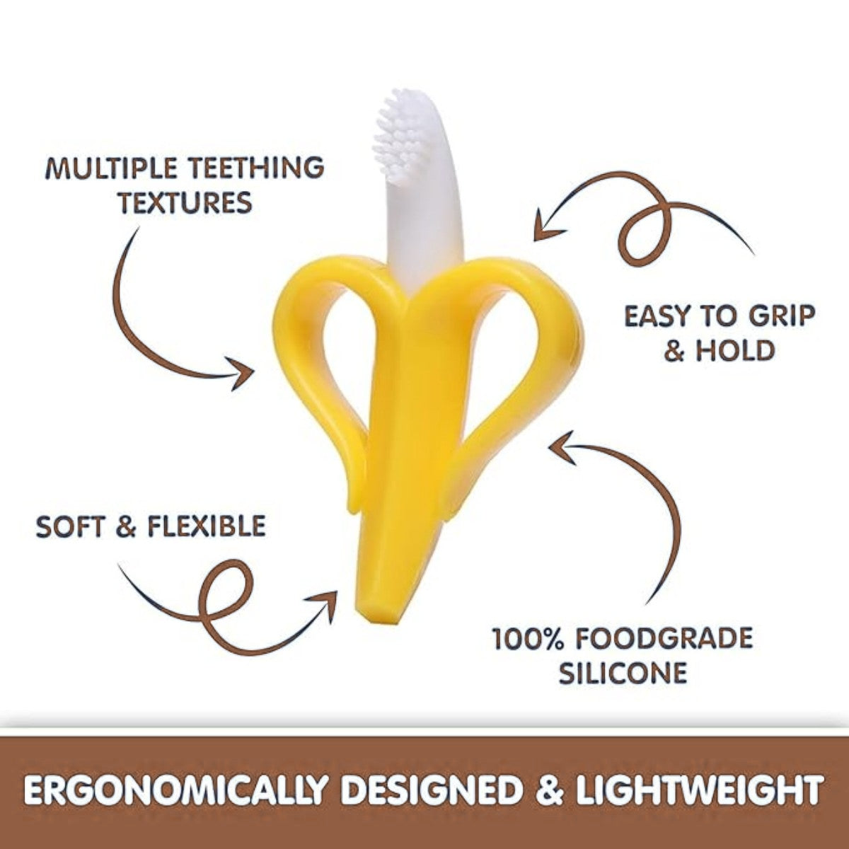 Baby Teether Silicone Molar Stick