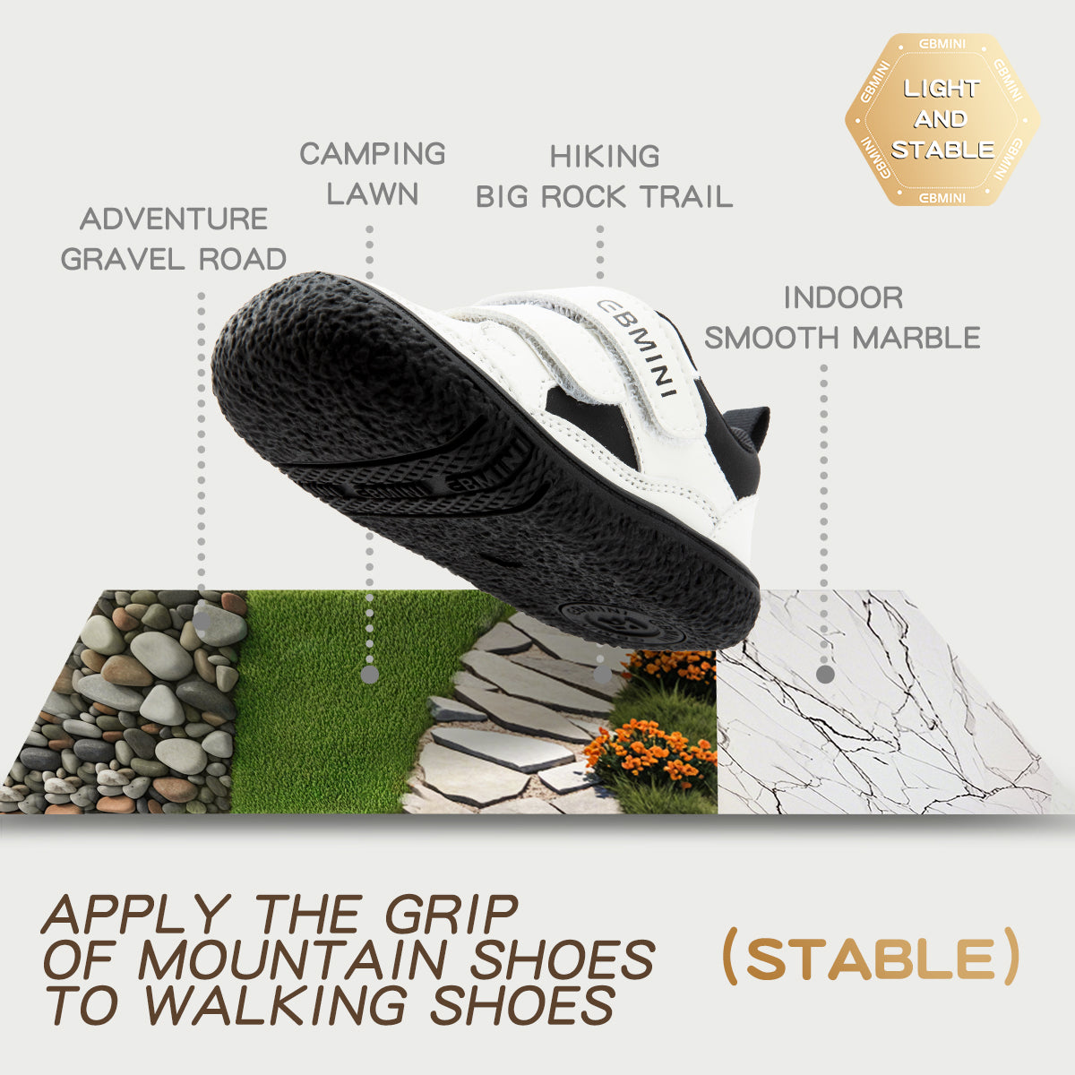 Anti collision Anti slip Velcro Sneakers