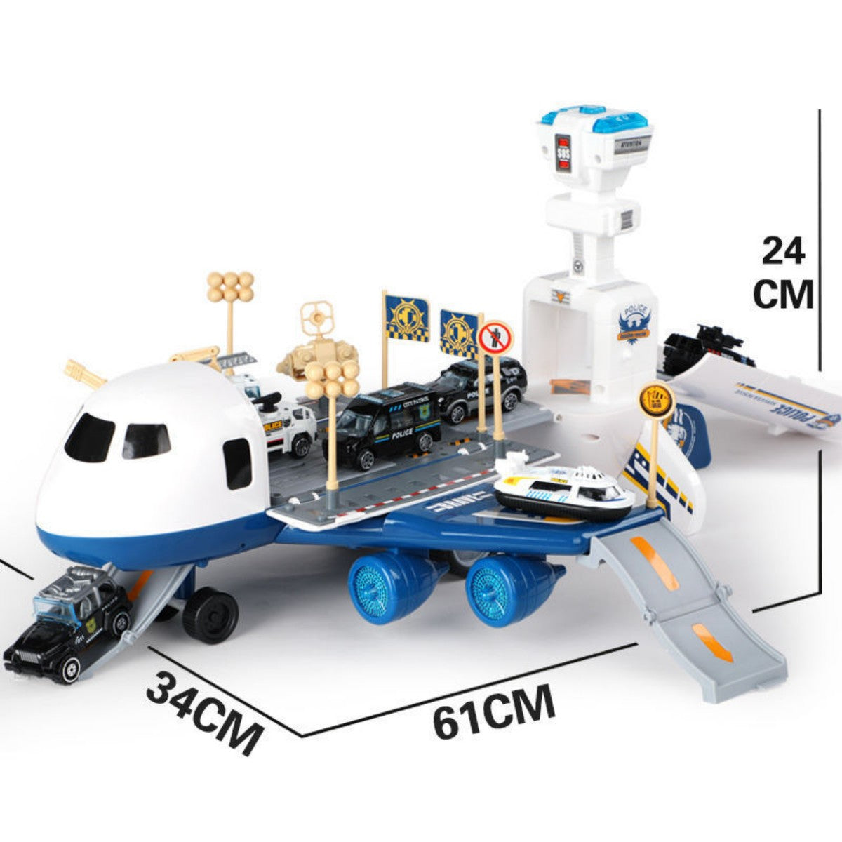 Police Aircraft Mobile Headquarters Toy