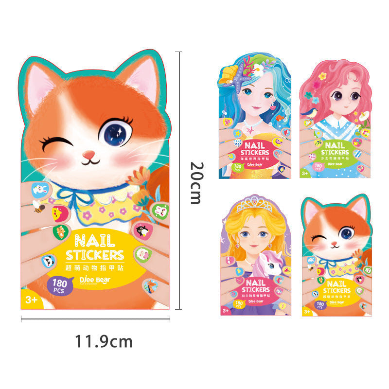 Girls Garden & Underwater World Nail Stickers