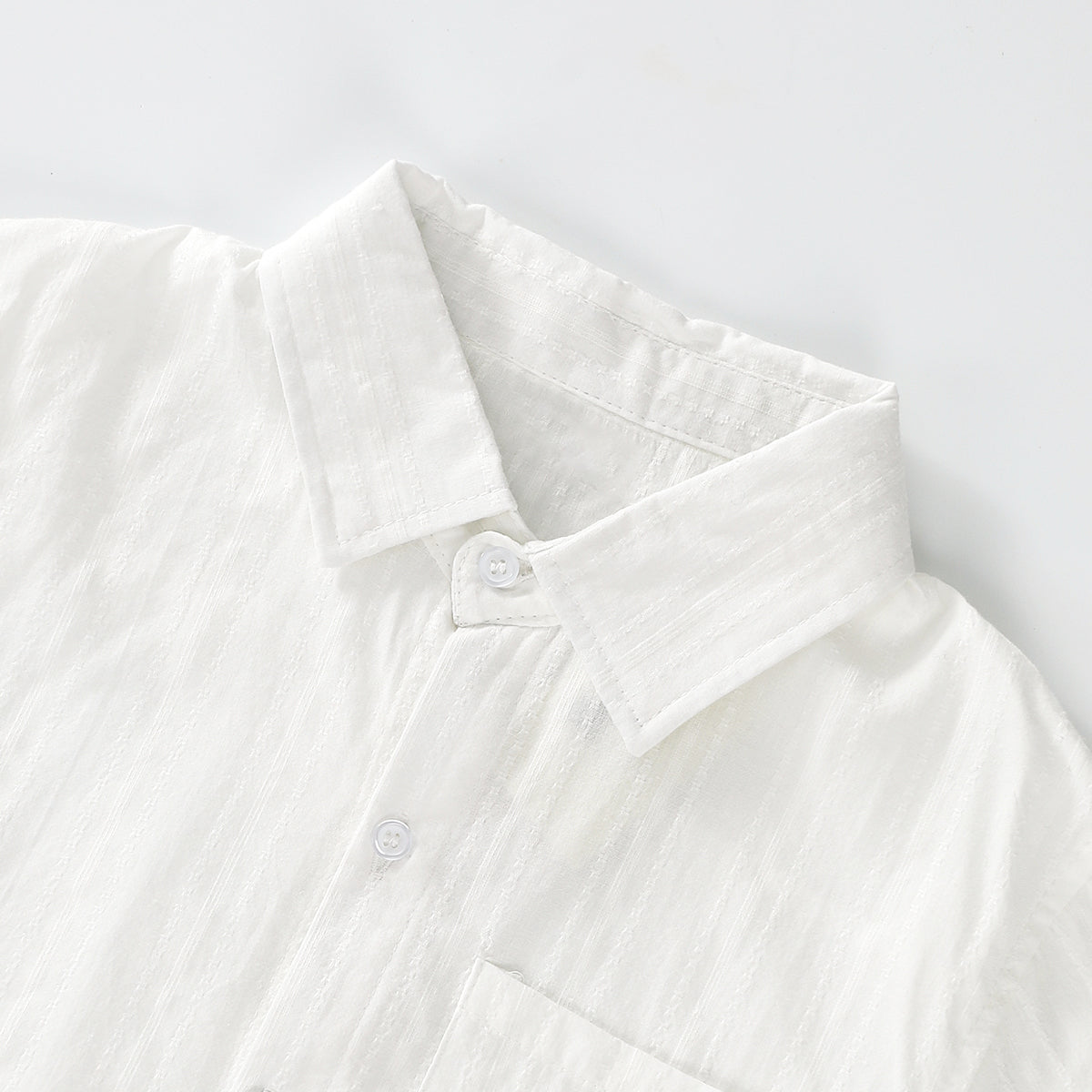 Bear Embroidery Short Sleeve Shirt