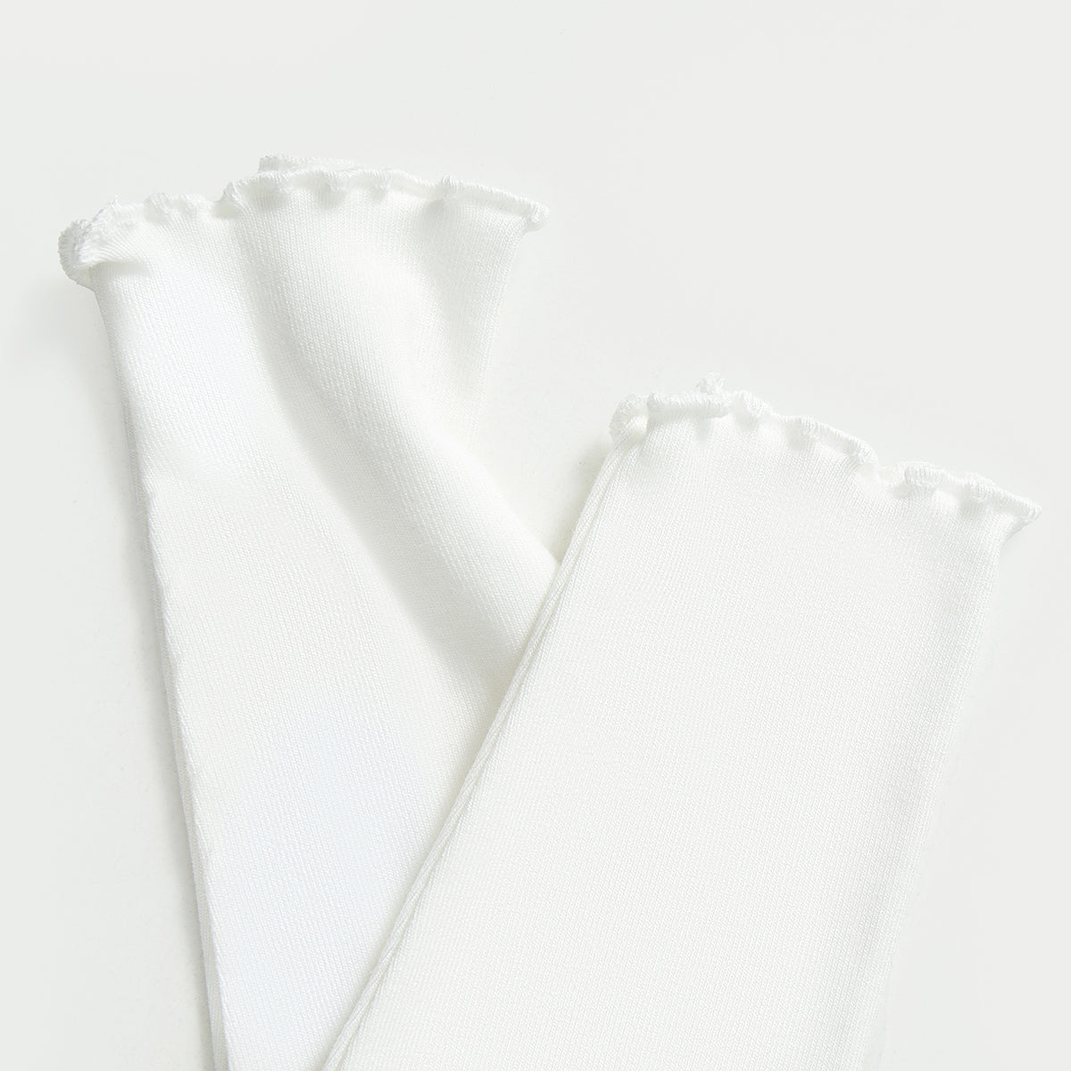 5-10 Years Thick Ruffled Mock Neck Top