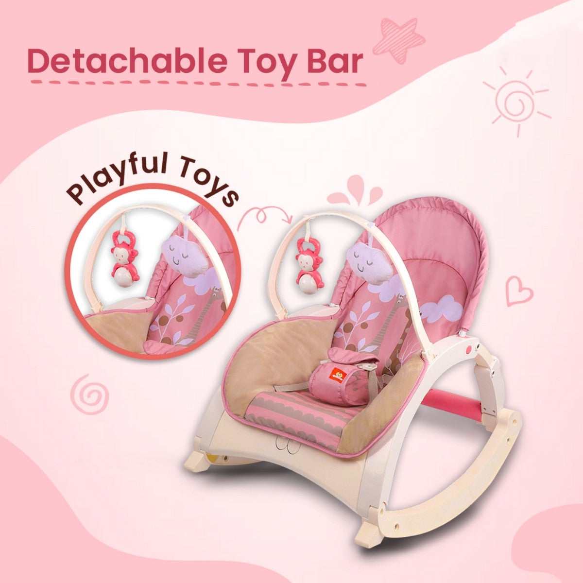 4-in-1 Multi-Functional Baby Rocker