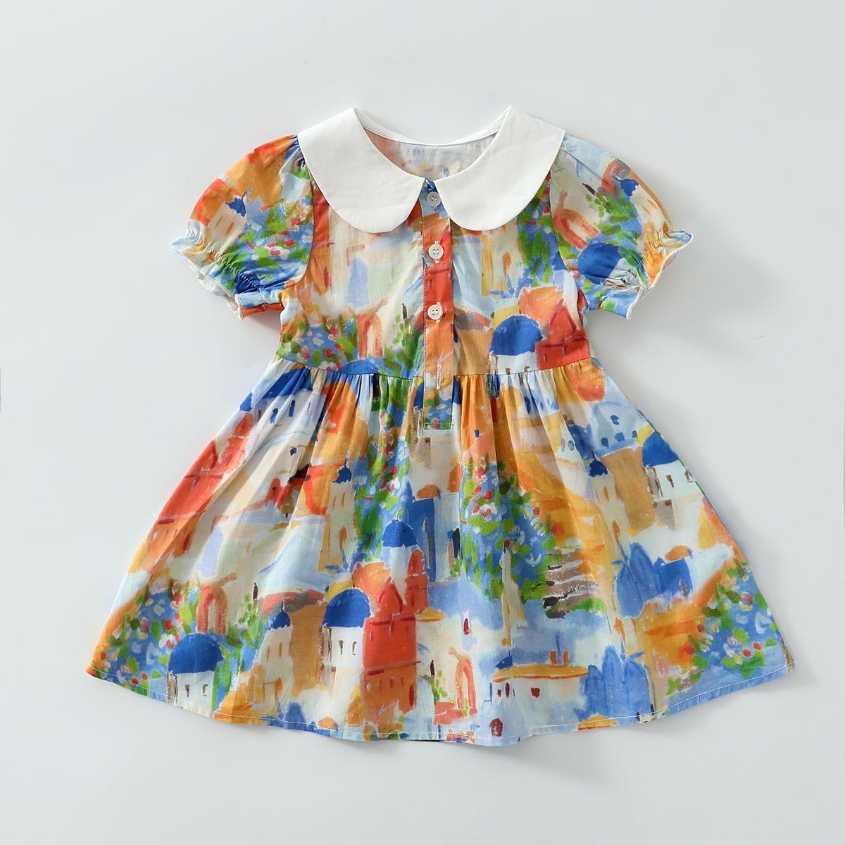 Mushroom flower print dress