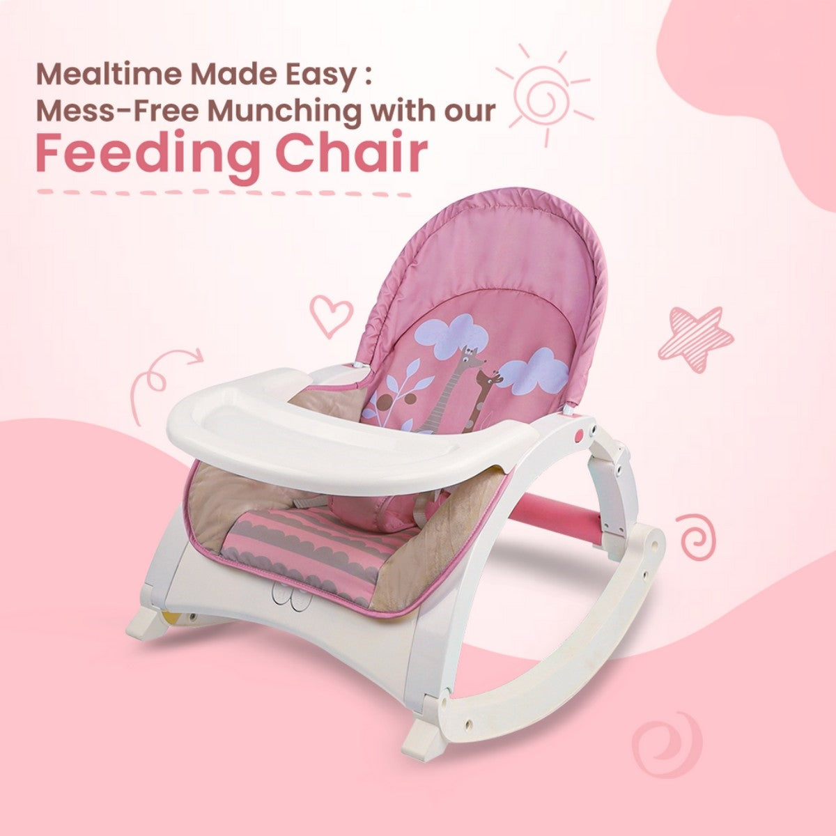 4-in-1 Multi-Functional Baby Rocker