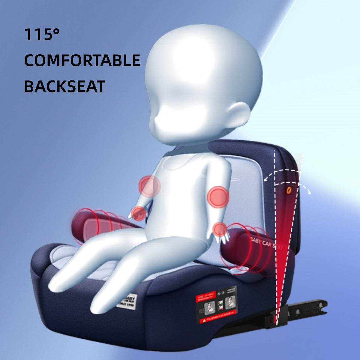 Breathable Booster Car Seat Cushion for Kids