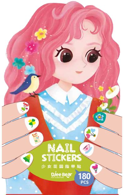 Girls Garden & Underwater World Nail Stickers