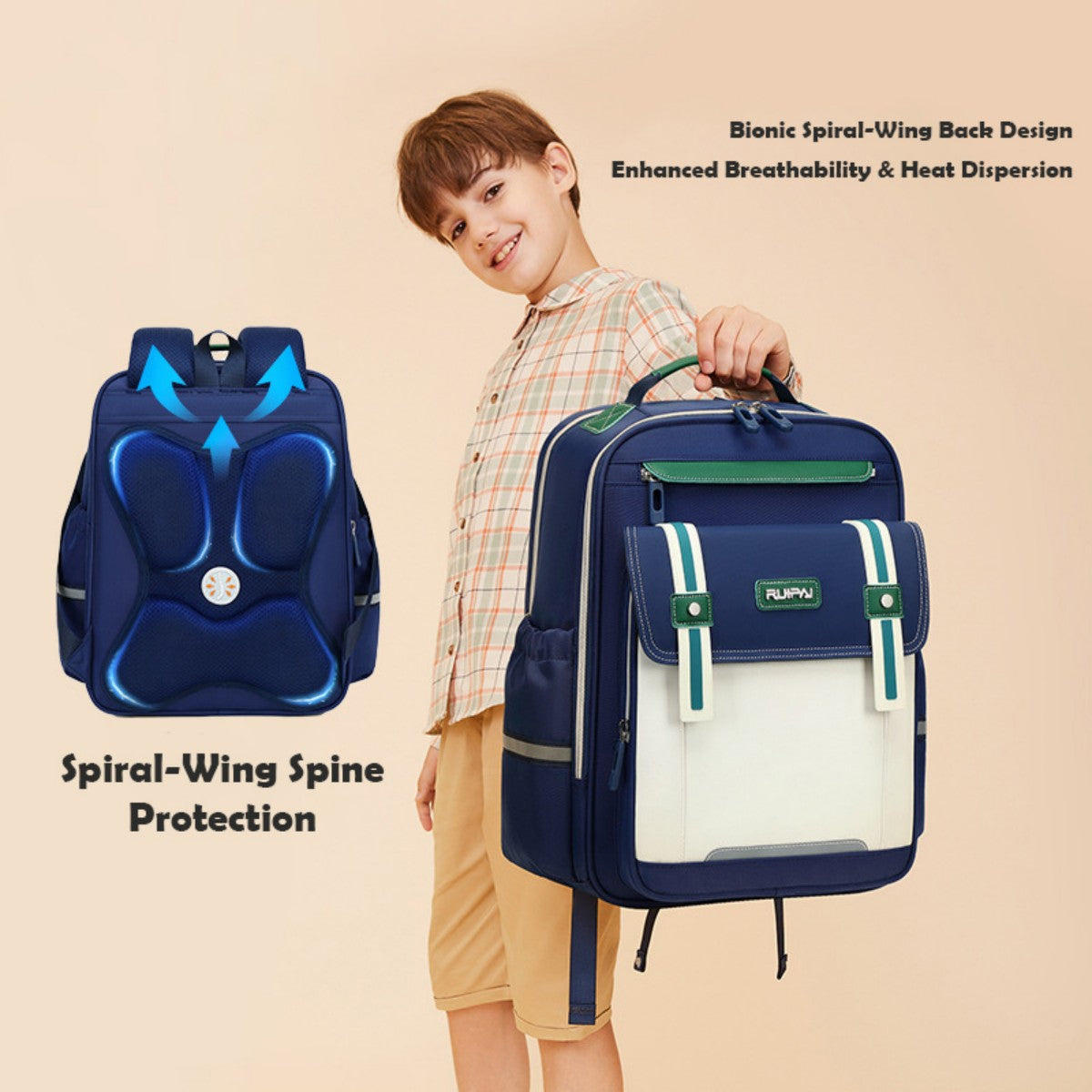 Large-Capacity Anti-Collapse Stress-Relief Backpack