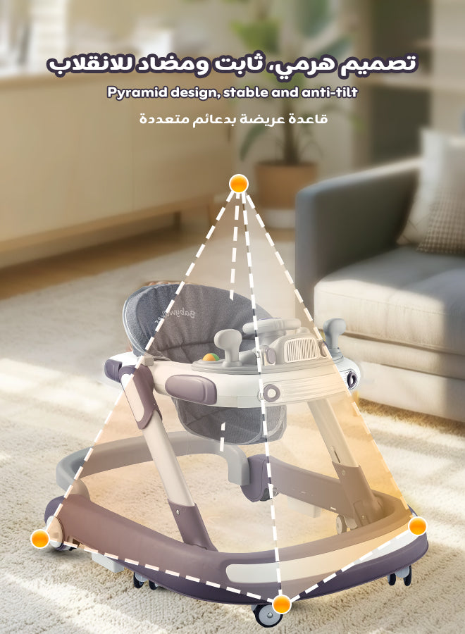 3-in-1 Foldable Baby Walker