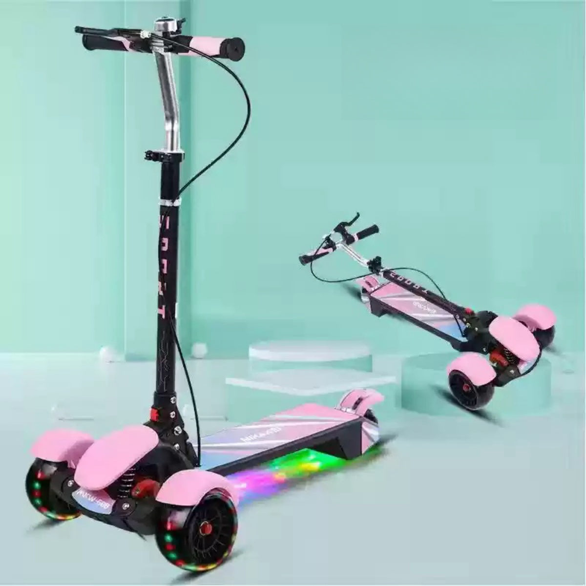 Kids Scooter with LED Lights & Music