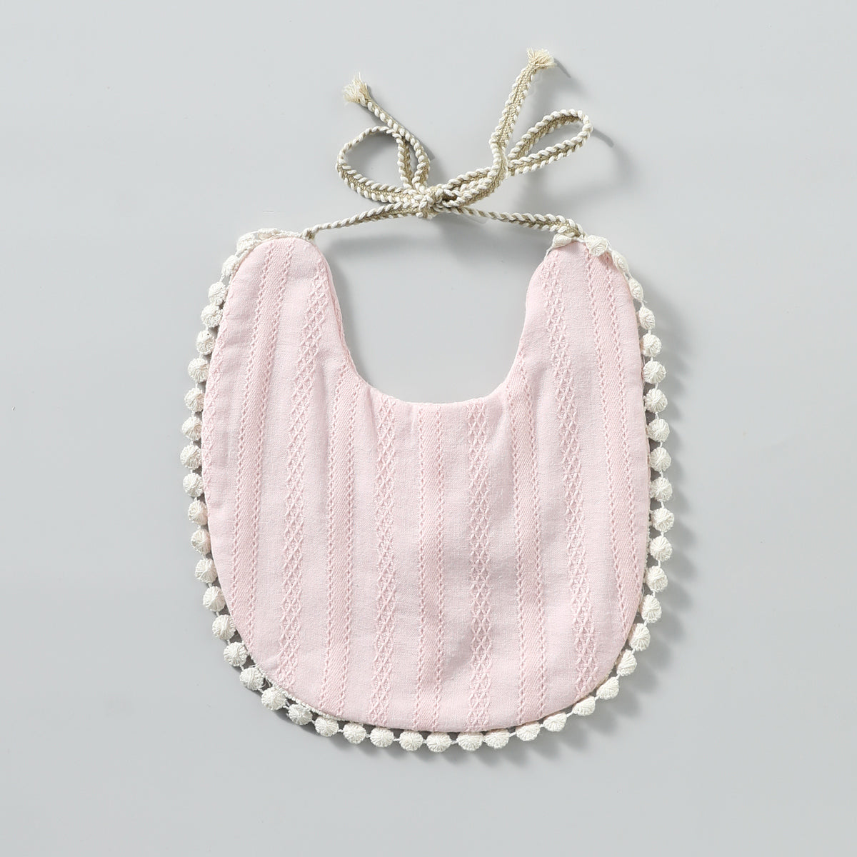 Linen Cotton Baby Bib & Headband Set