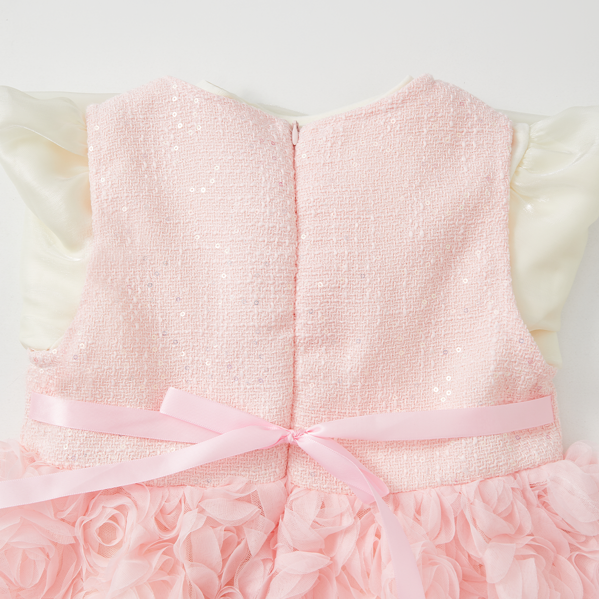 2–7 Years 2-Piece Rose Party Layered Dress