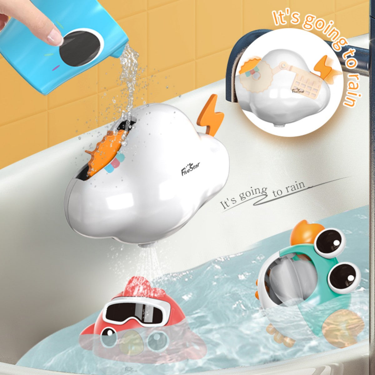 Elephant Basketball Baby Bath Toy