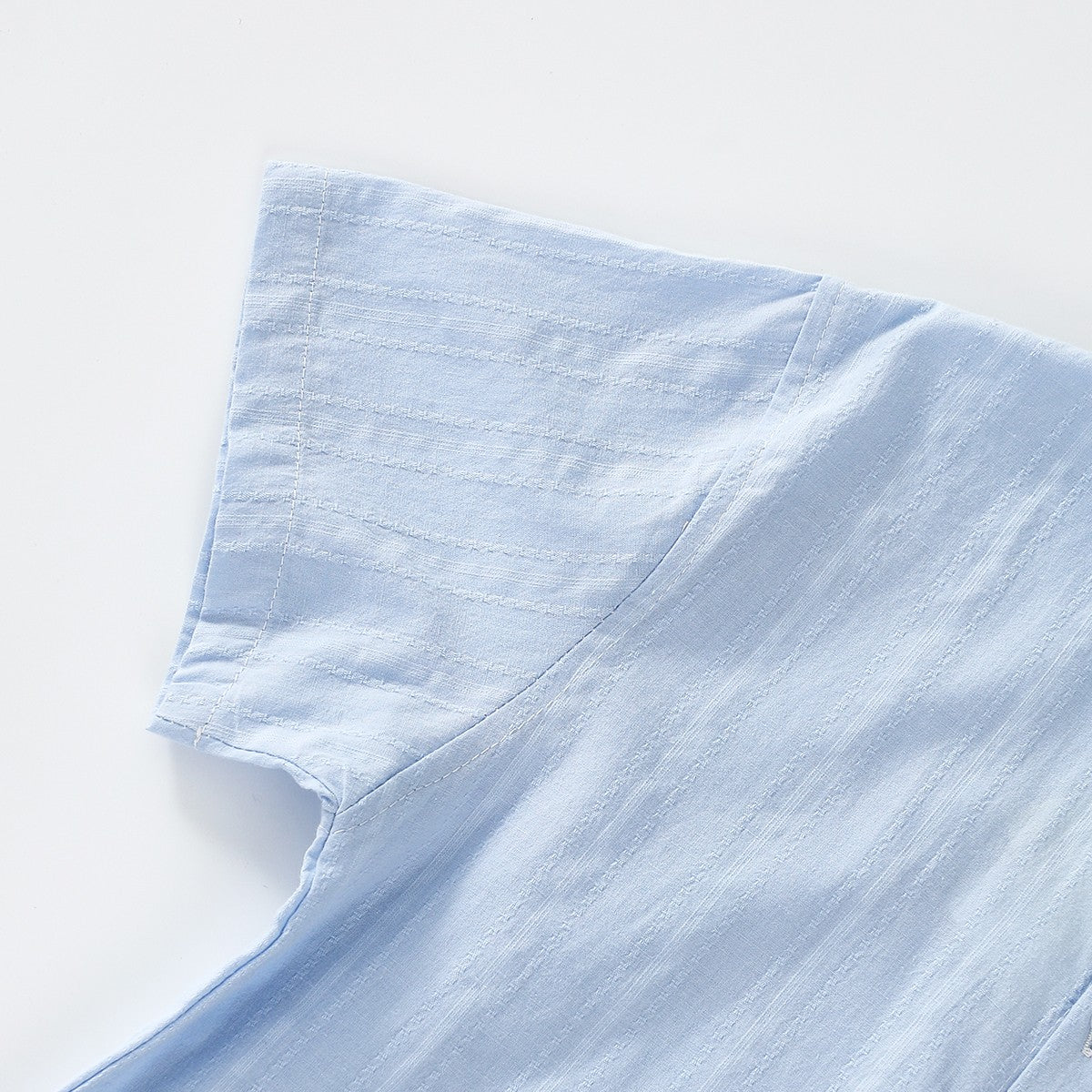 Bear Embroidery Short Sleeve Shirt