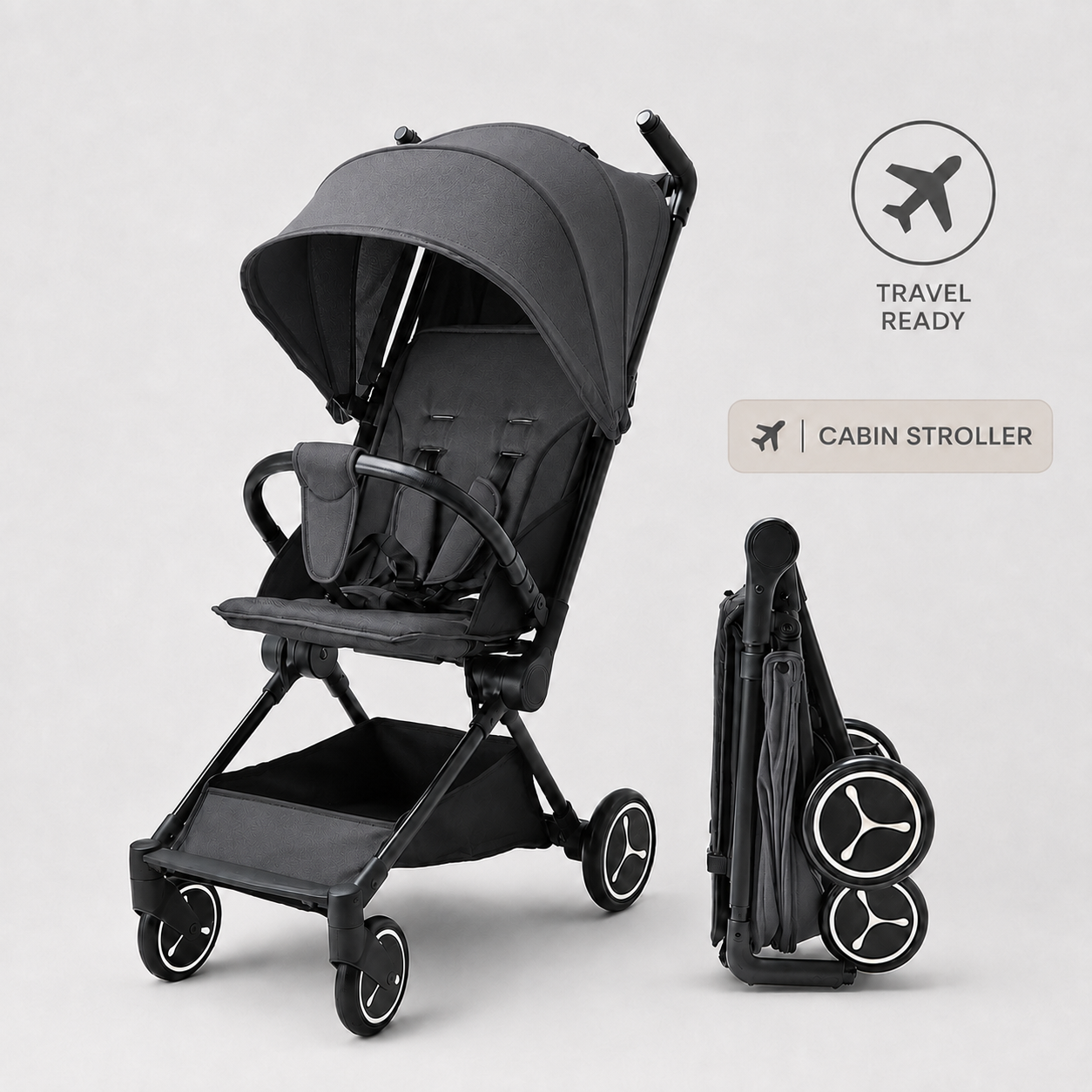 Ominii Cabin Lightweight Travel Stroller – 5.5kg Compact Fold