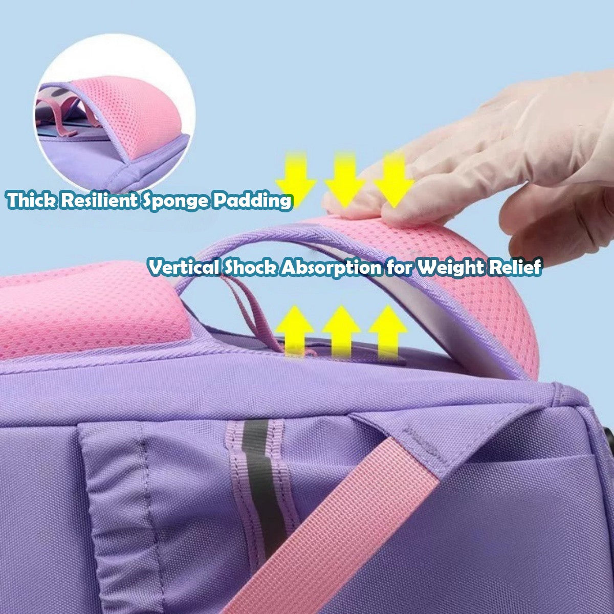 Elastic Stress-Relief Back-Protection Backpack