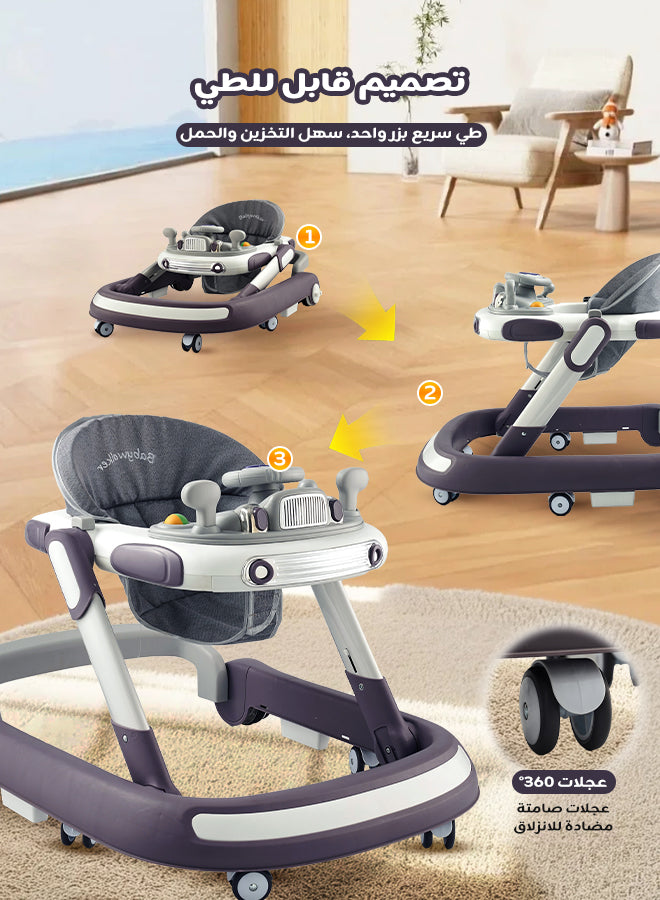 3-in-1 Foldable Baby Walker