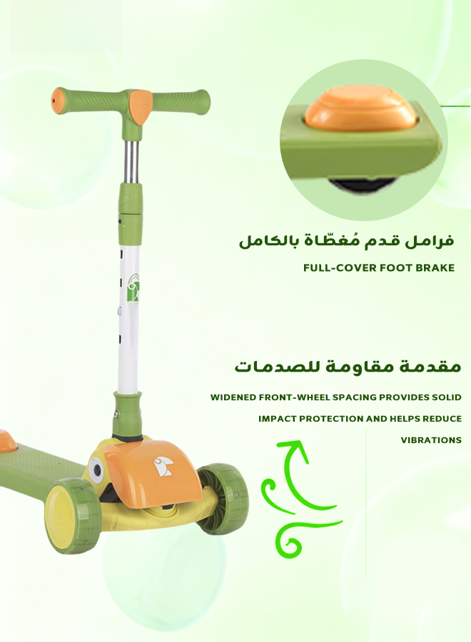 Kids Foldable 3-Wheel Scooter with LED Wheels