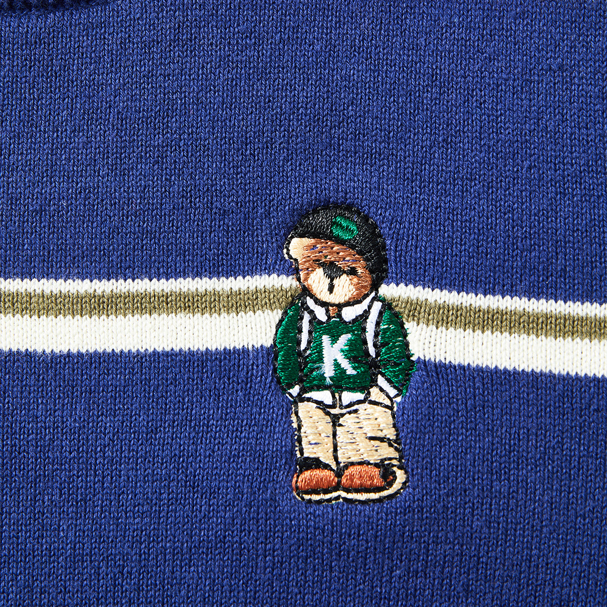 2–7 Years Striped Embroidered Sweater