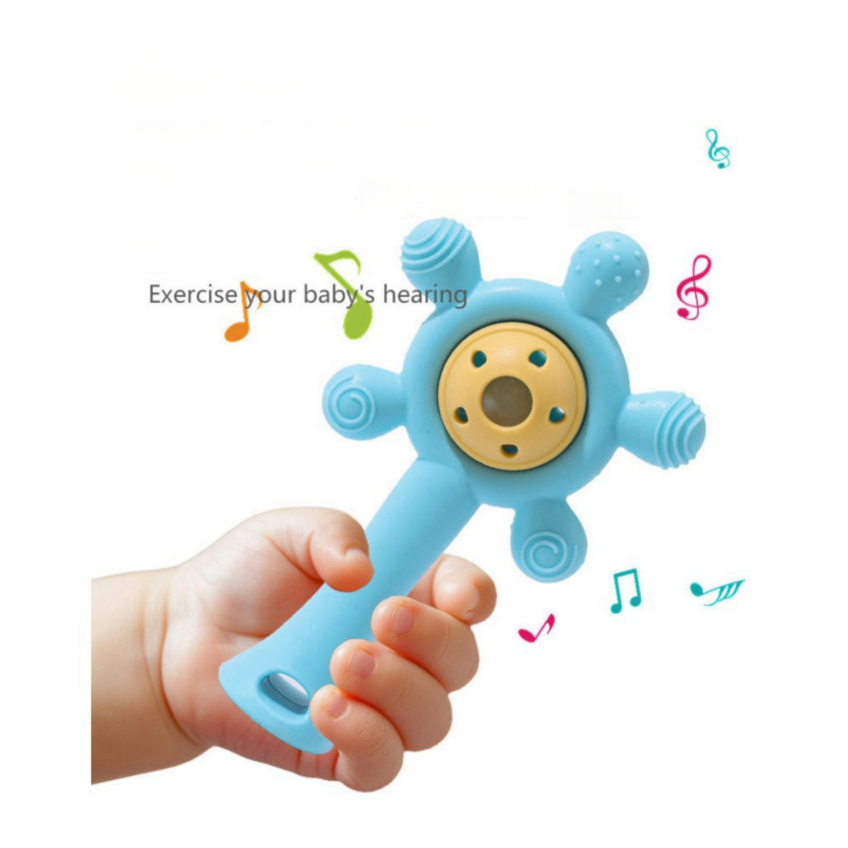 Baby Teething Gel Cartoon Rattle Toy