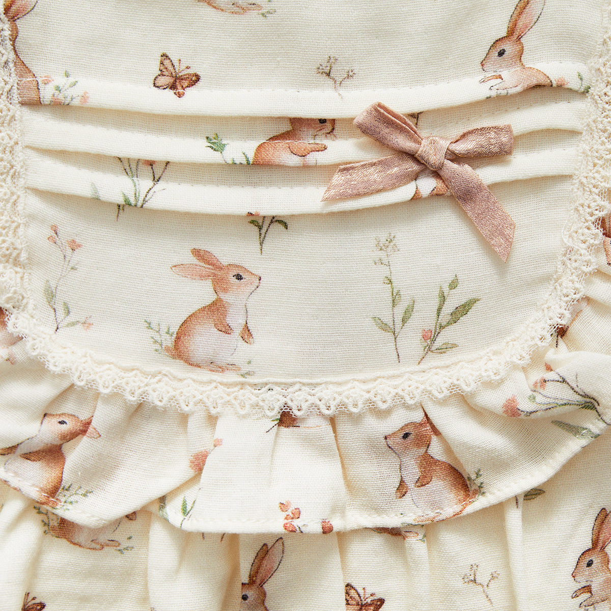 3-18 Months Cotton Bunny Romper