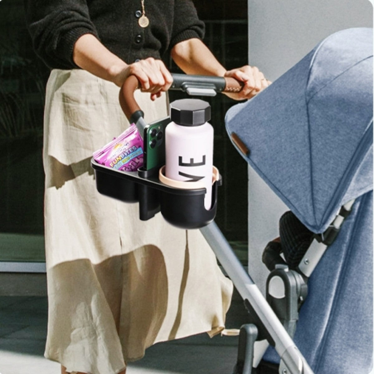 3-in-1 Stroller Cup, Phone & Snack Holder