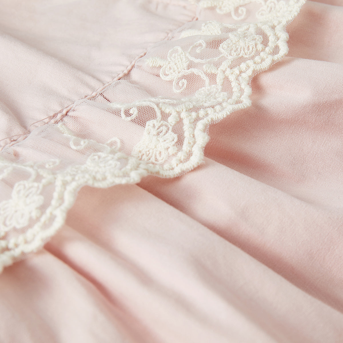 1–8 Years Stand Collar Embroidered Dress