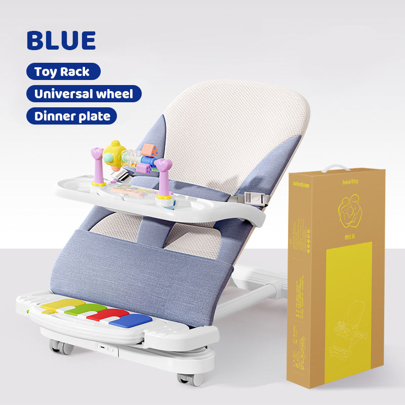Multifunctional Baby Chair with Rotatable Wheels