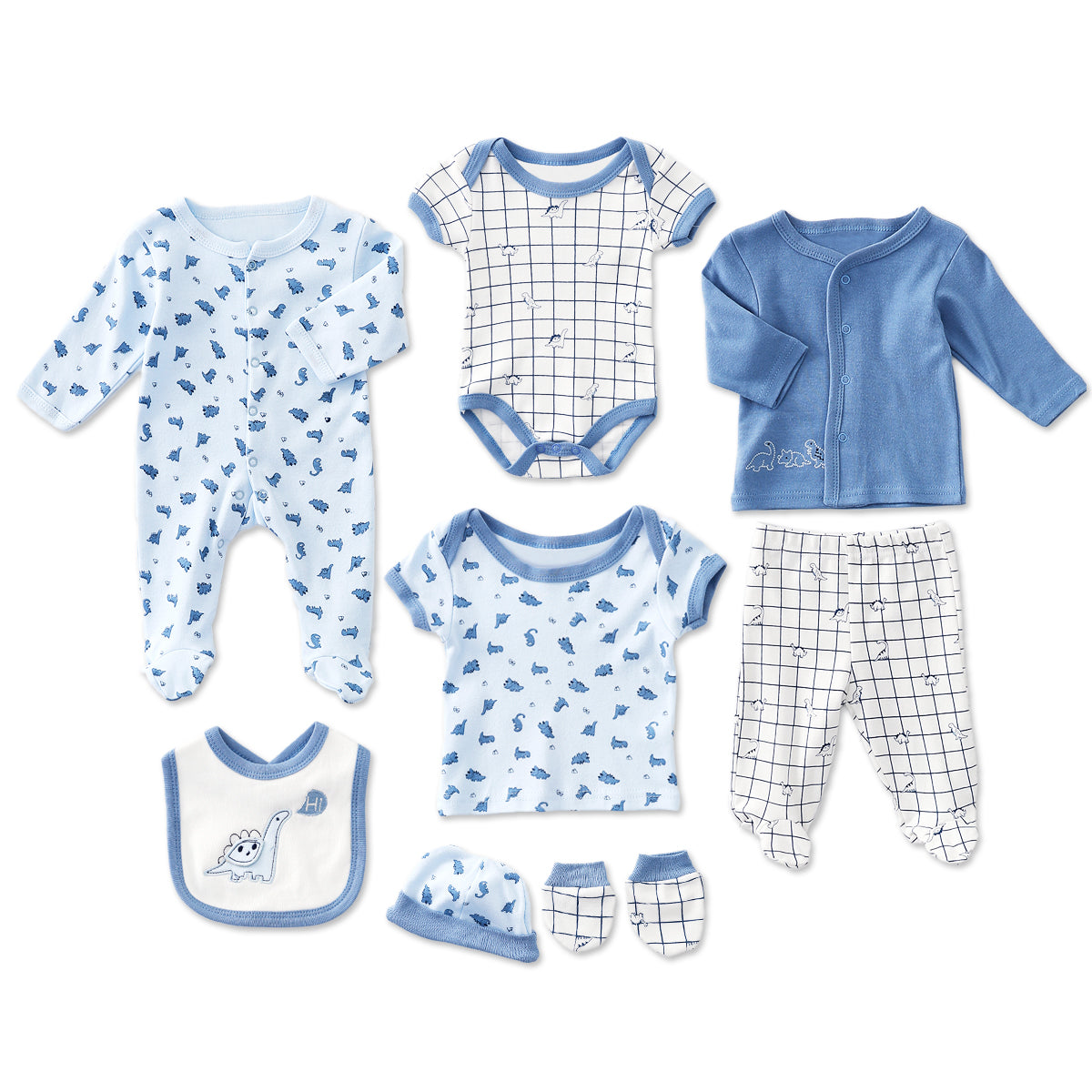 8-Piece INS Style Baby Cotton Romper Set