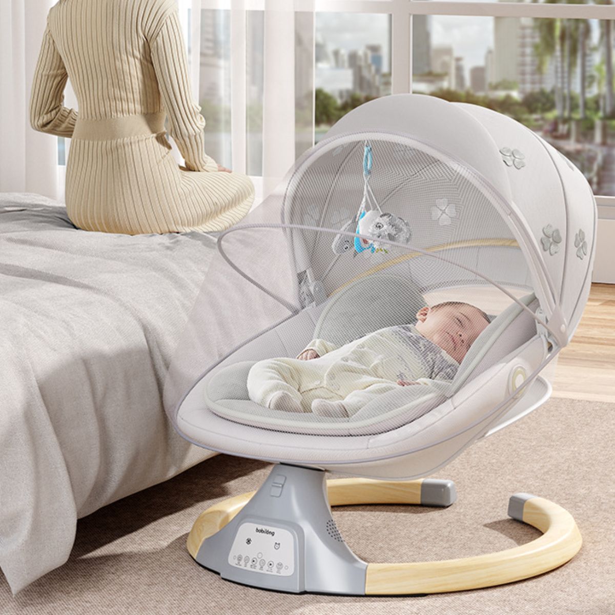 Electric Baby Rocker – Soothing Swing Chair for Infants
