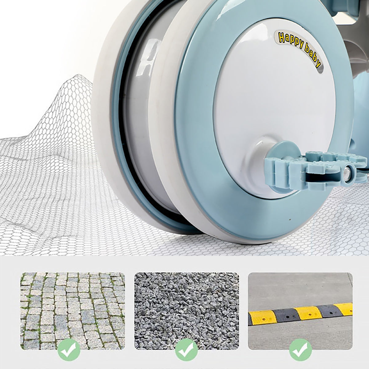 Tricycle Stroller with Guardrail