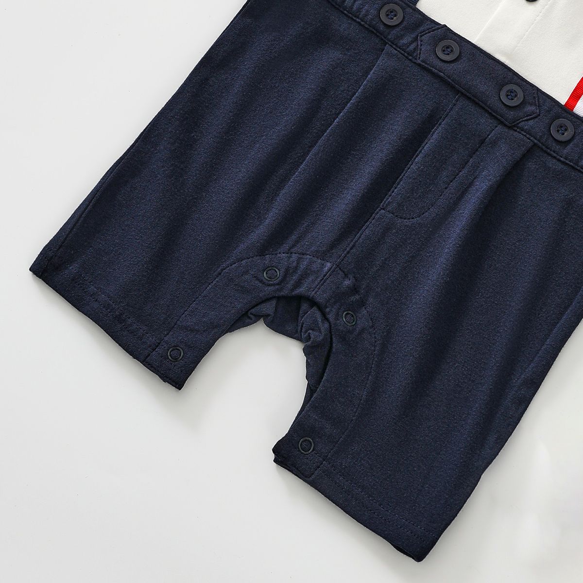 Colorful Suspenders Romper