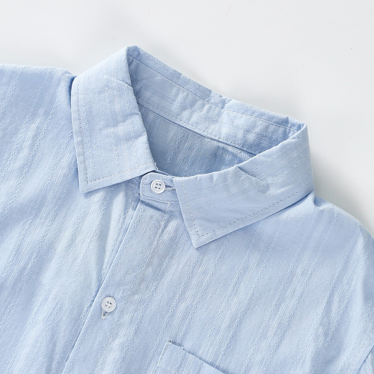 Bear Embroidery Short Sleeve Shirt