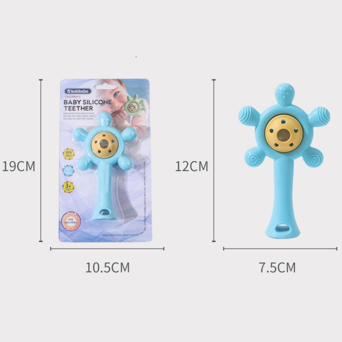 Baby Teething Gel Cartoon Rattle Toy